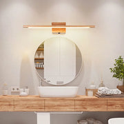 Nordic Solid Wood Wall Sconce for Bathroom Mirror