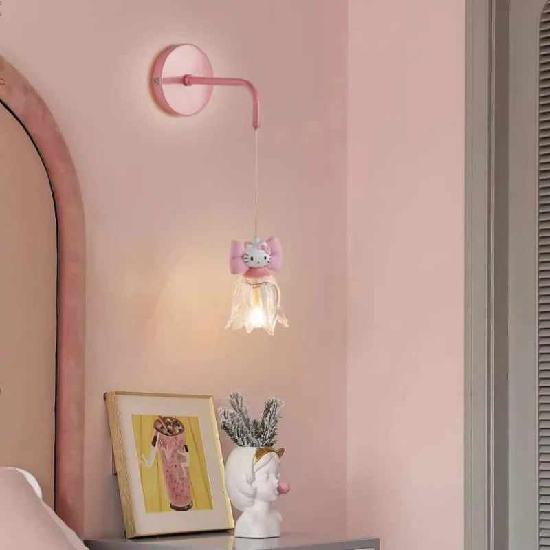 Cute Kitten Nightstand Lamp for Kids' Room Decor