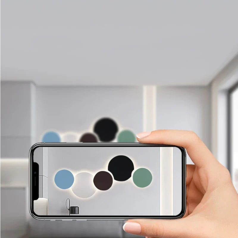 Modern Minimalist Colorful Iron LED Wall Sconce