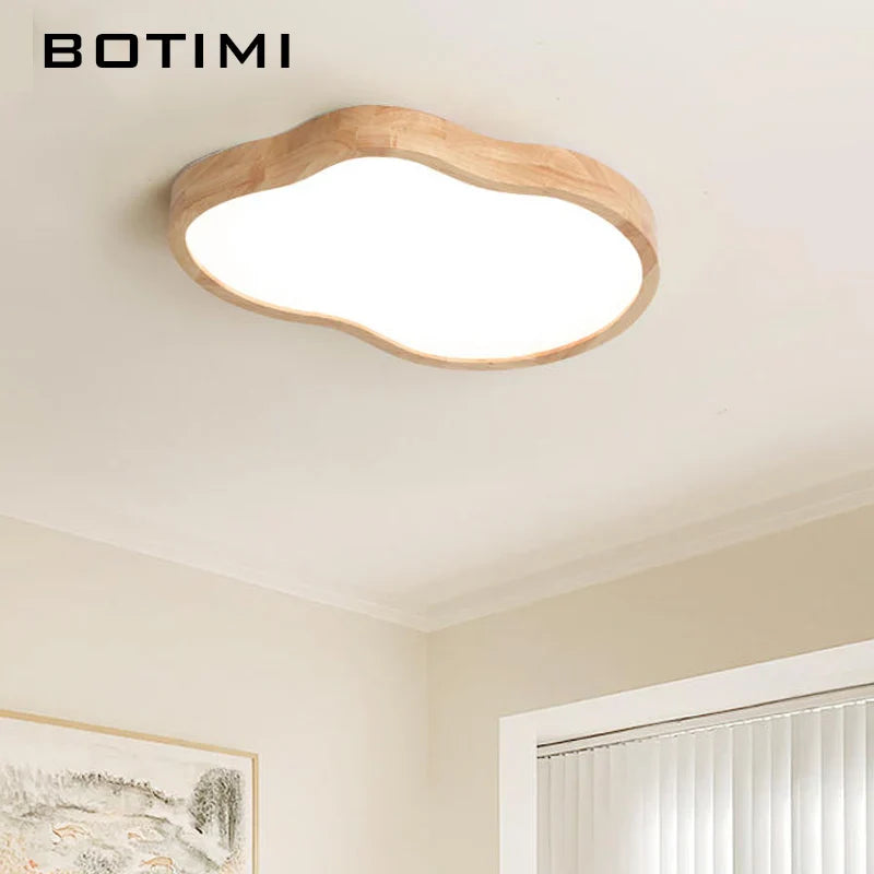Modern LED Wood Ceiling Light Fixture