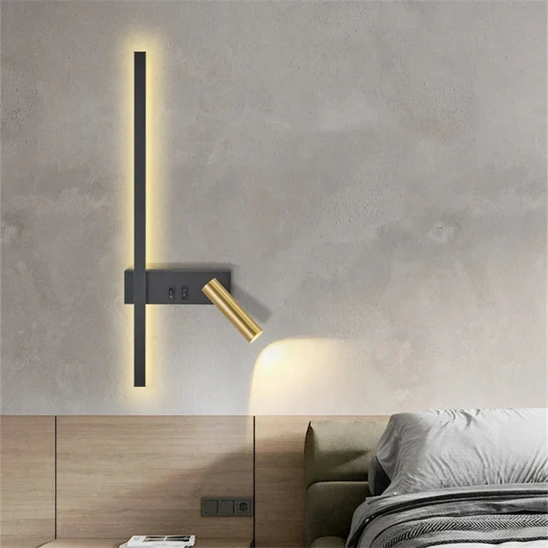 Scandinavian Wall Bedside Lamp for Modern Interiors