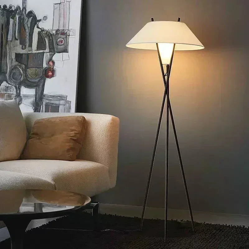 Minimalist Fabric Floor Lamp for Contemporary Interiors
