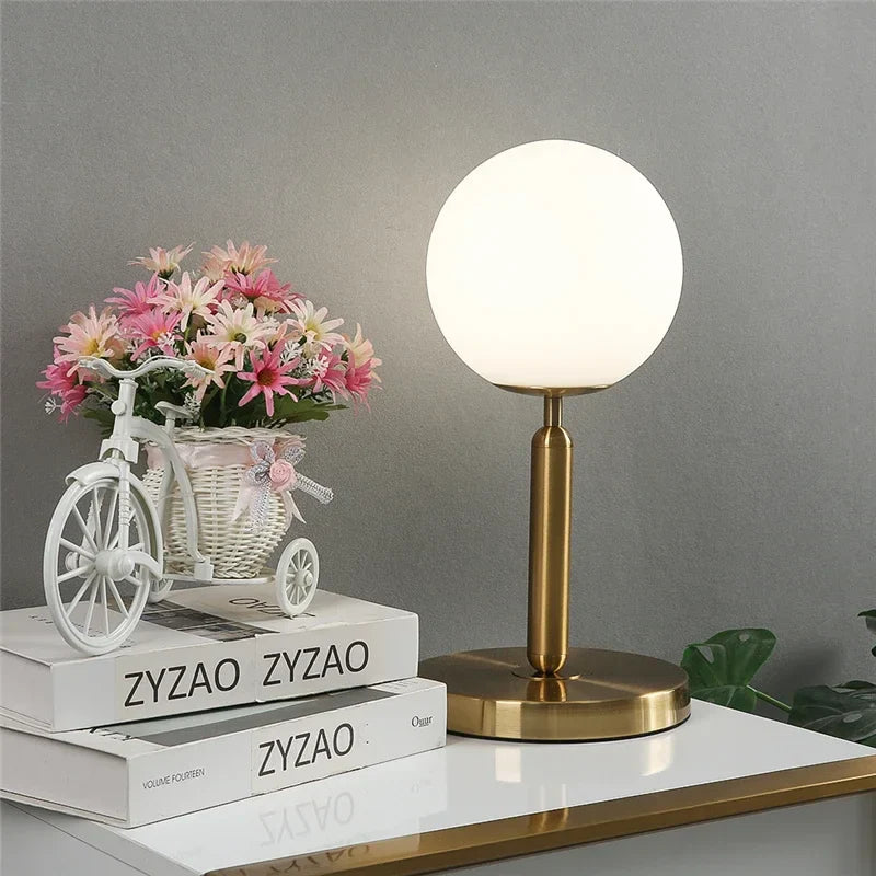 Modern Glass Desk Lamp for Home Décor