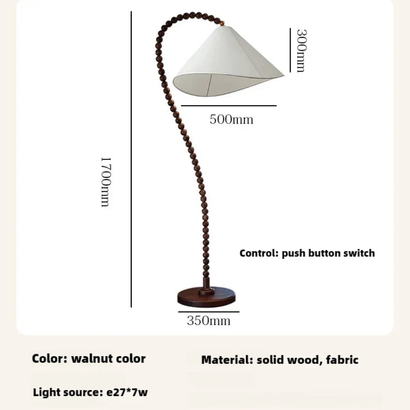 Minimalist Wooden Floor Lamp for Indoor Ambiance Decoration