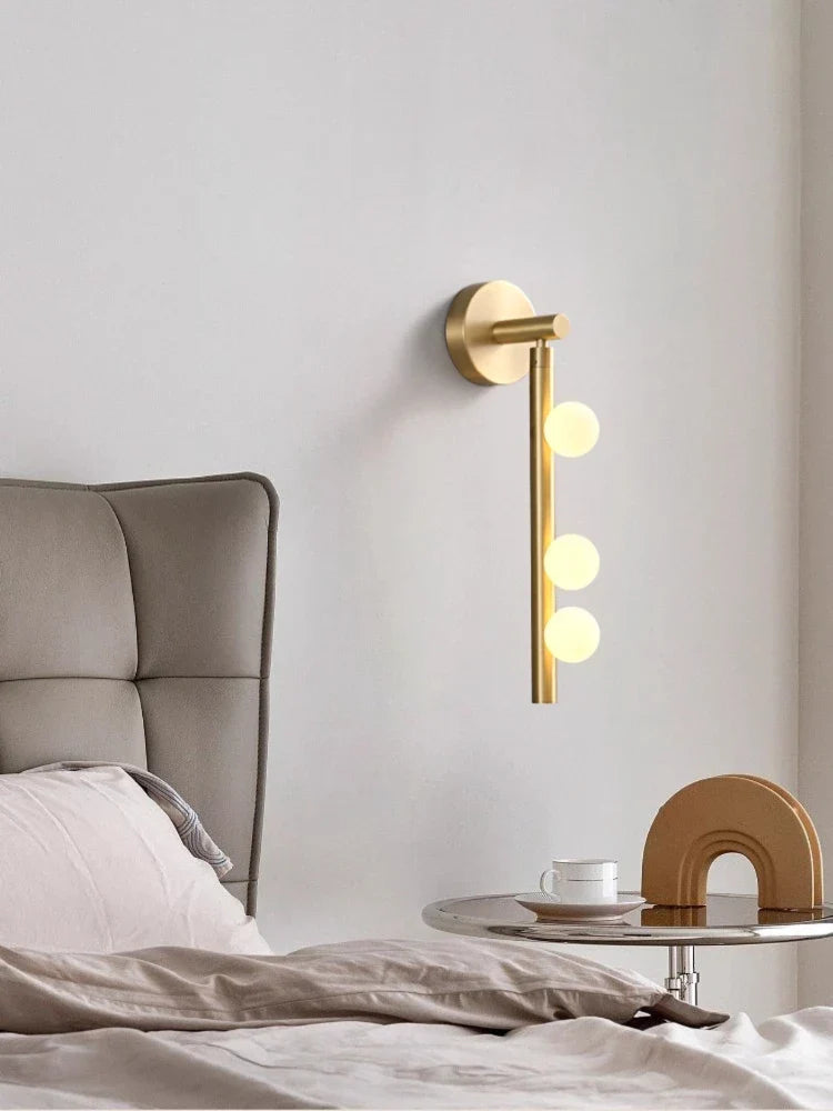 Modern Industrial Copper Bedside Lamp