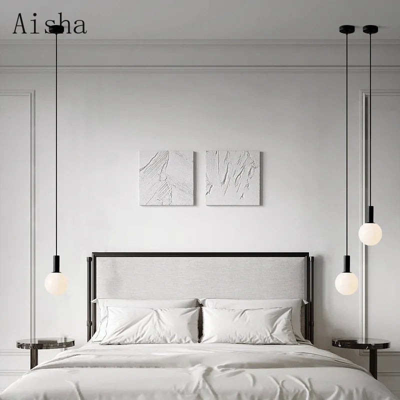 Simple Hanging Bedside Lamp for Interior Decoration