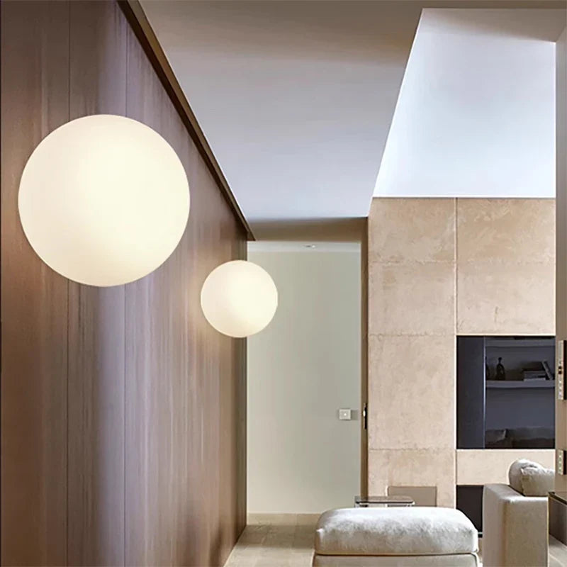 Minimalist Nordic Design Glass LED Ceiling Light