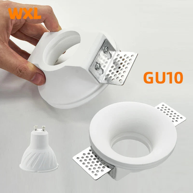 Recessed GU10 LED Downlight - Borderless Anti-Glare for Living Room, Bedroom, and Hallway