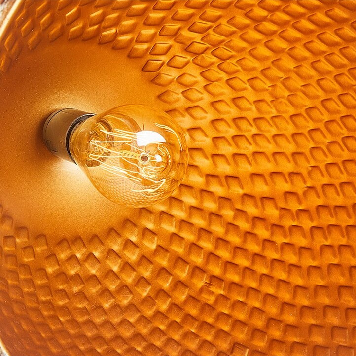 Modern Suspension Light with Python Print Shade