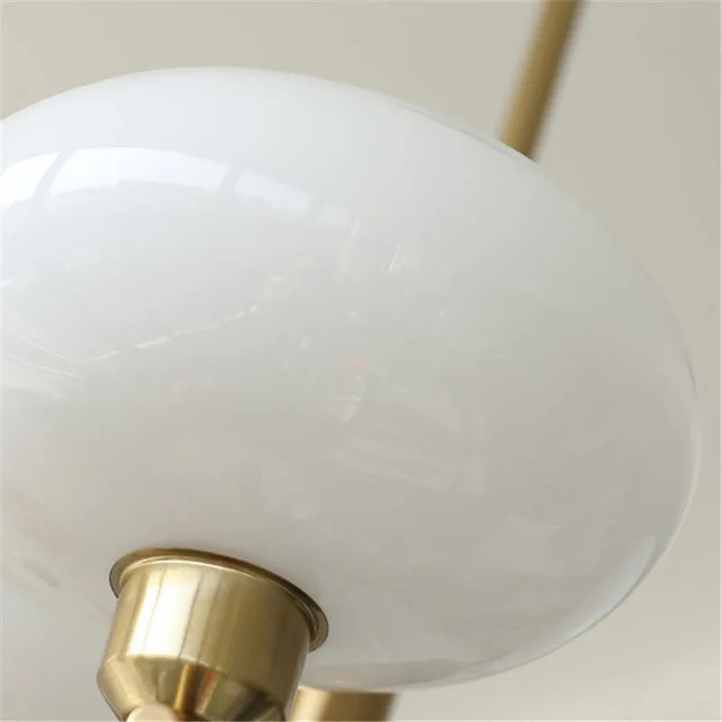 Modern Art Deco Glass Pendant Light in Bauhaus Design