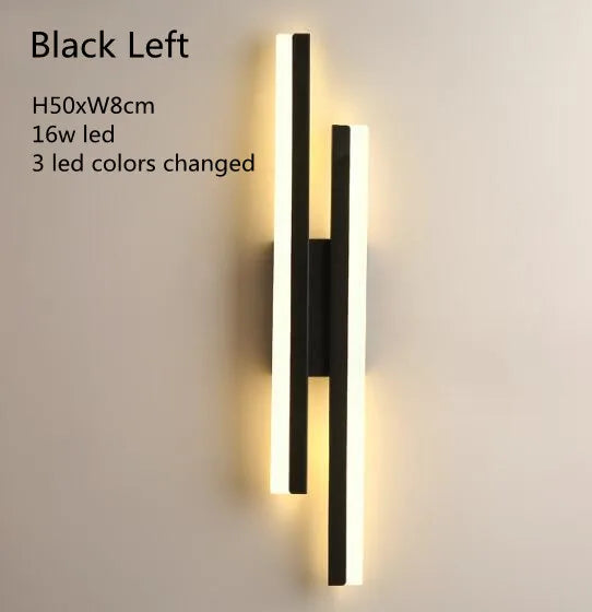LED Copper Wall Sconce with Acrylic Tube Shade for Indoor Lighting