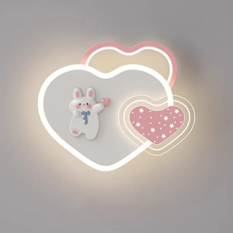 Cute Nightstand Lamp for Princess Room with Pink Bow