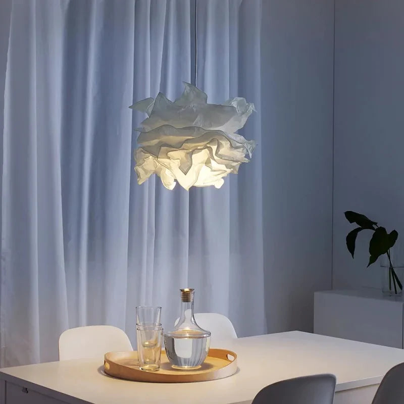 Elegant Cloud Paper Pendant Light for Modern Home Decor