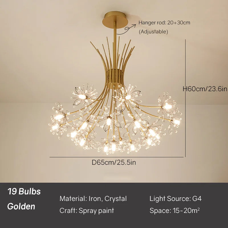 Modern Nordic Dandelion Shaped Indoor Decorative Ceiling Light