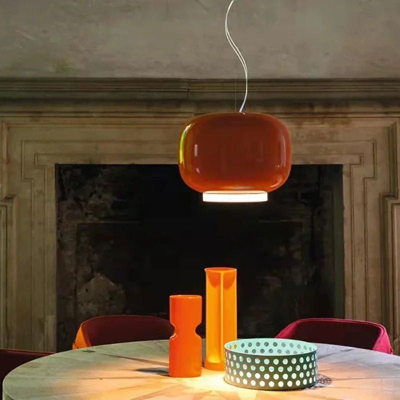 Italian Glass Pendant Light for Bars and Restaurants