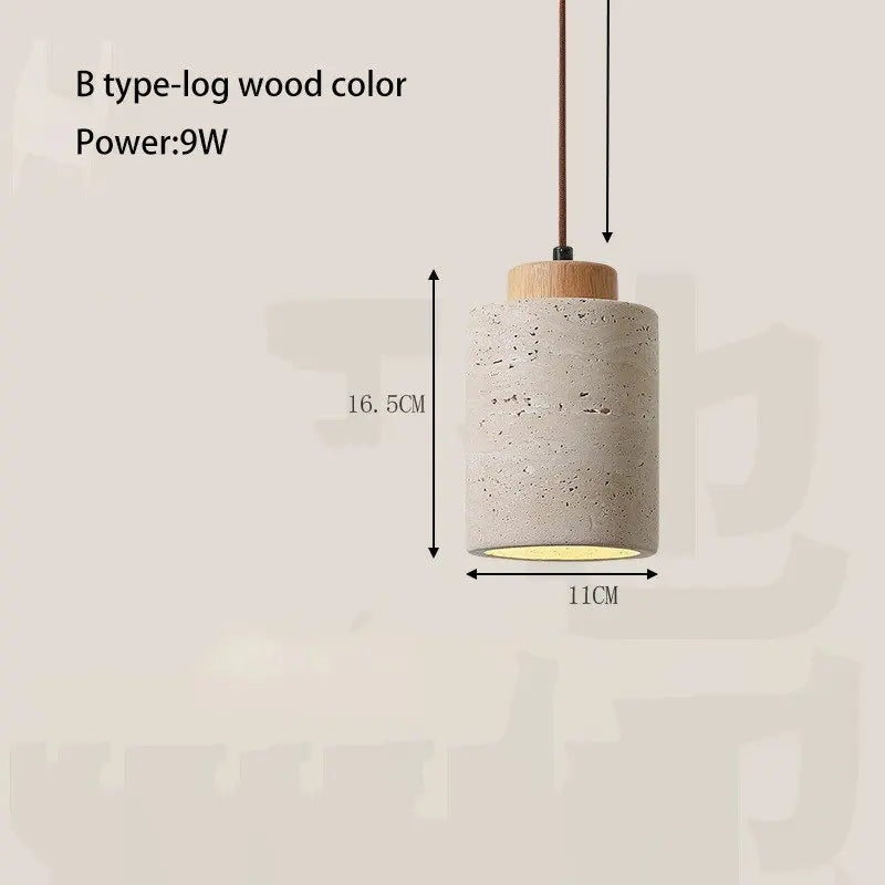 Retro Cave Stone Pendant Light for Home Decor
