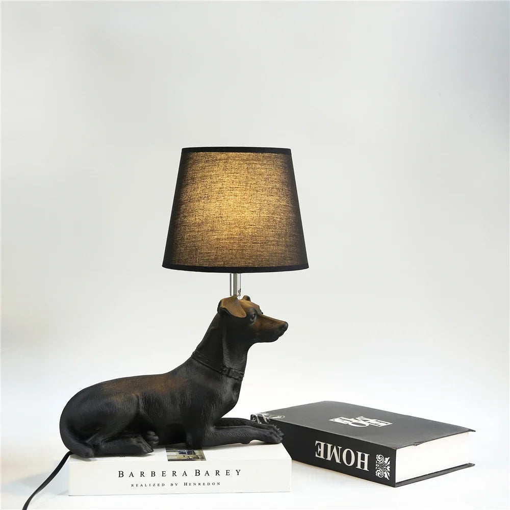 Modern Nightstand Lamp for Pets and Decorative Lighting