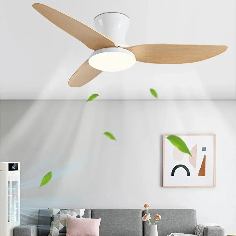 Modern Ceiling Fan Light with Remote Control – Adjustable Nordic Design