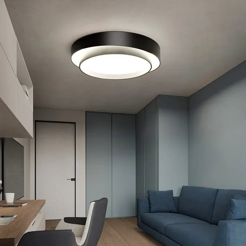 Modern Round LED Ceiling Light with Remote Control for Decoration