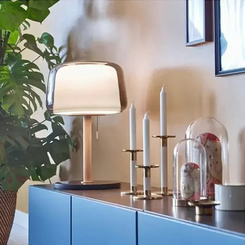 Modern High-End Glass Bedside Lamp