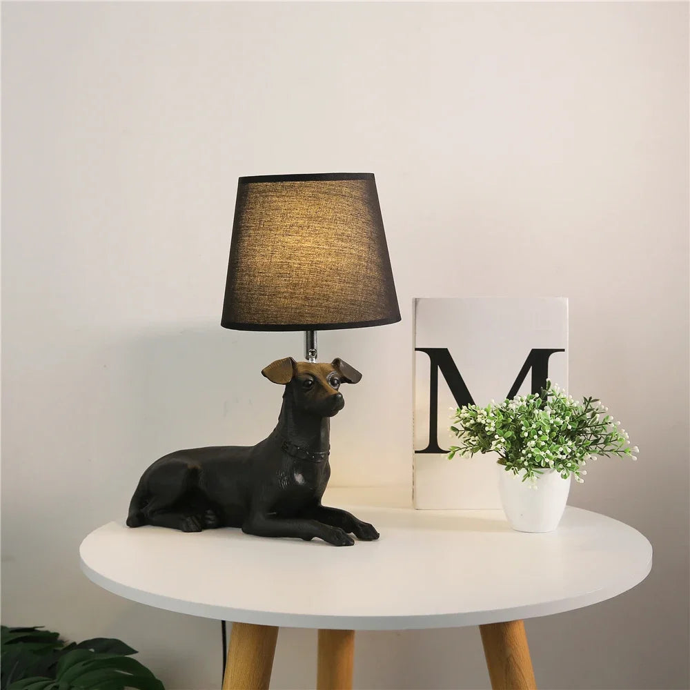 Modern Nightstand Lamp for Pets and Decorative Lighting