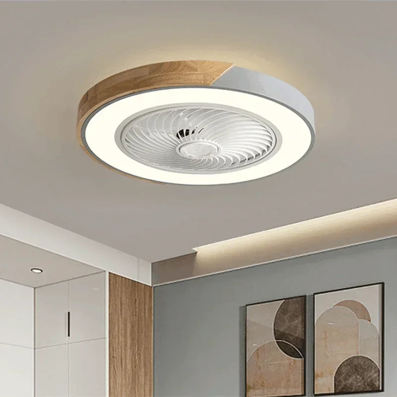 Modern Ceiling Fan with Remote Control and Elegant Light