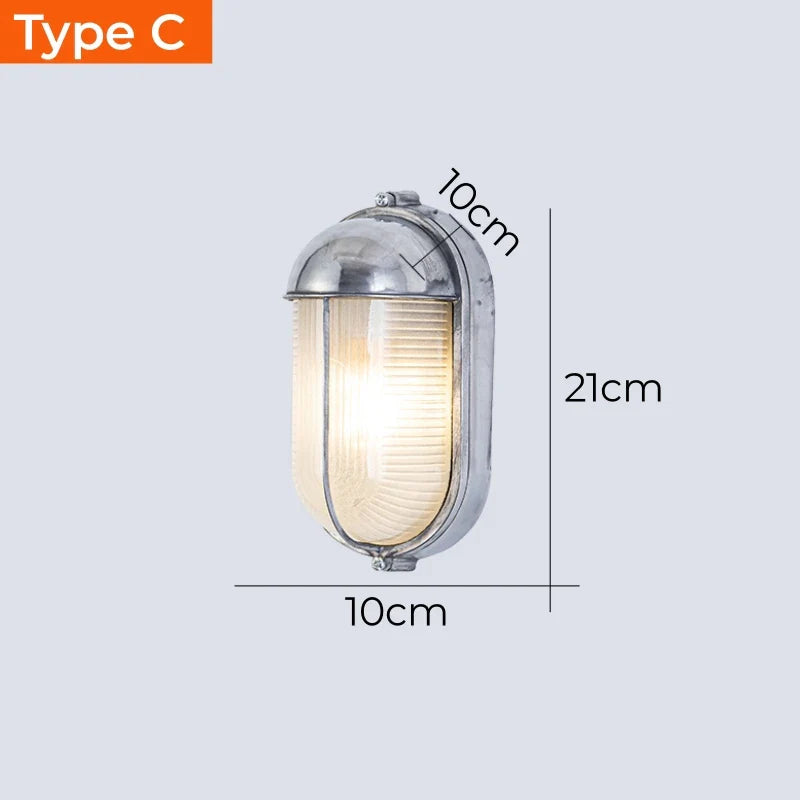 Vintage Industrial Outdoor LED Wall Sconce E27 Waterproof IP65