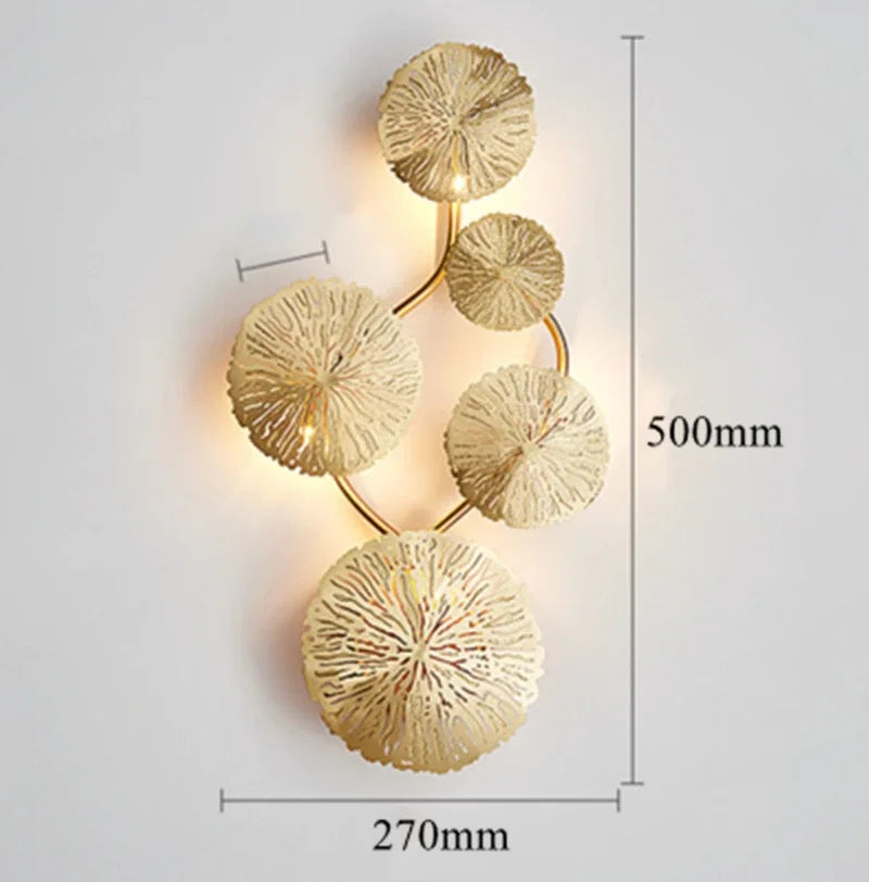 Modern Lotus Leaf Wall Sconce
