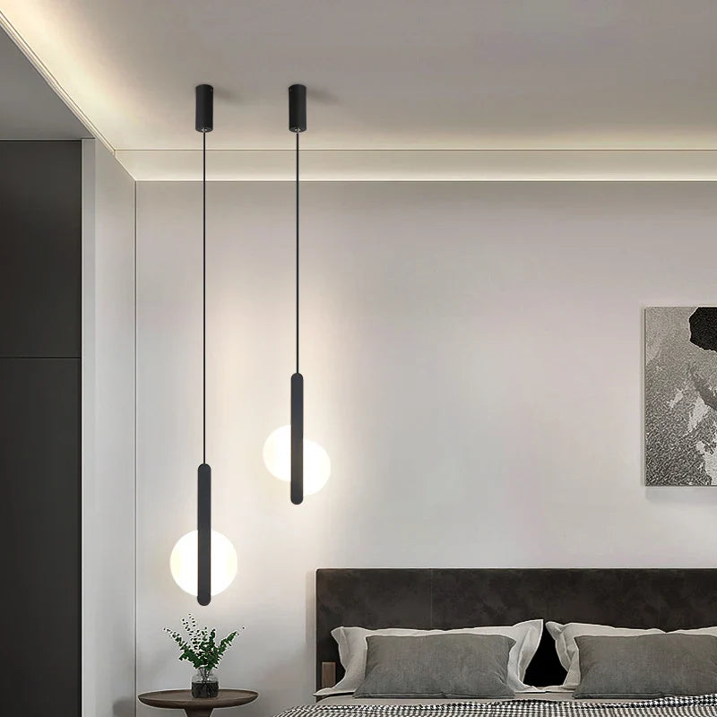 Black Acrylic LED Pendant Light