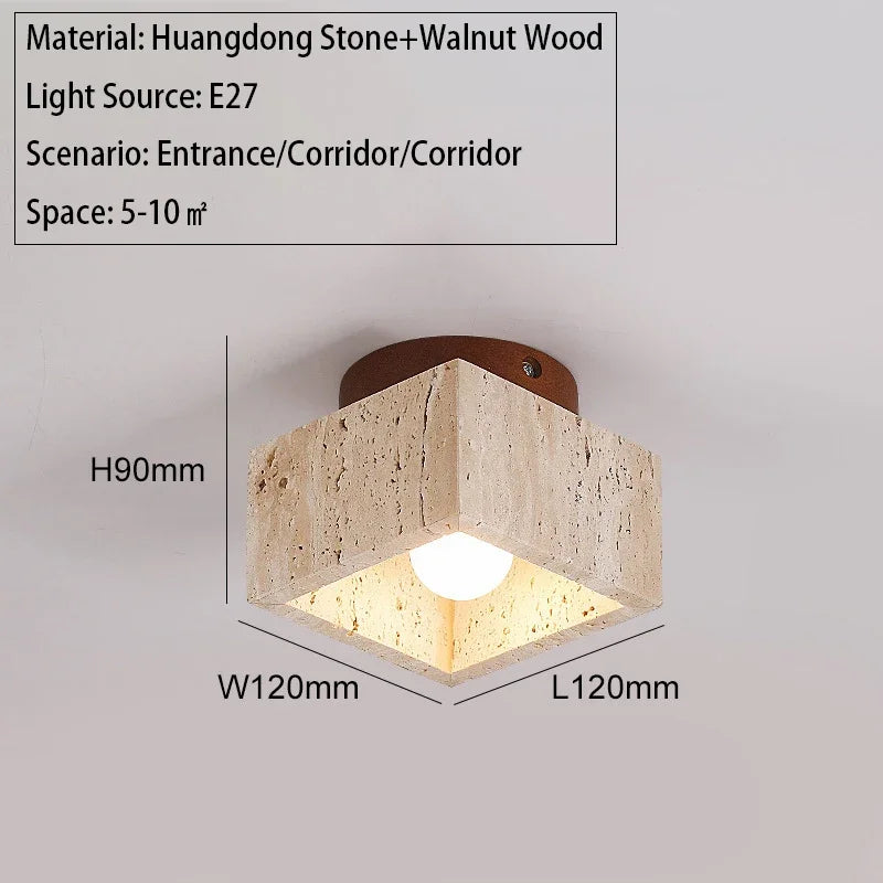 Modern Marble LED Ceiling Light for Entrance Decor