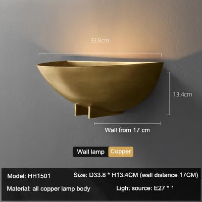 Luxury Copper Bedside Lamp for Elegant Interiors