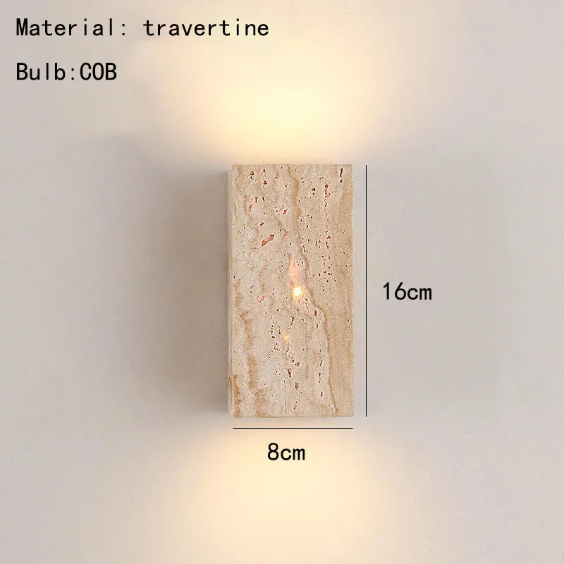 Artistic Natural Stone Wall Light Fixture for Ambient Lighting