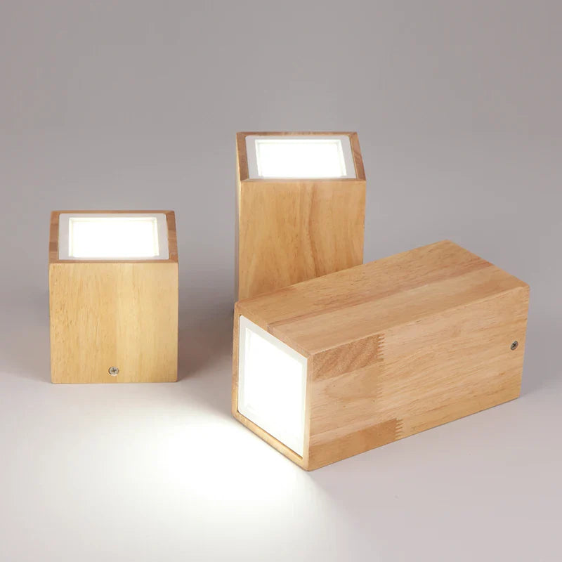 Modern Wood Surface Ceiling Light