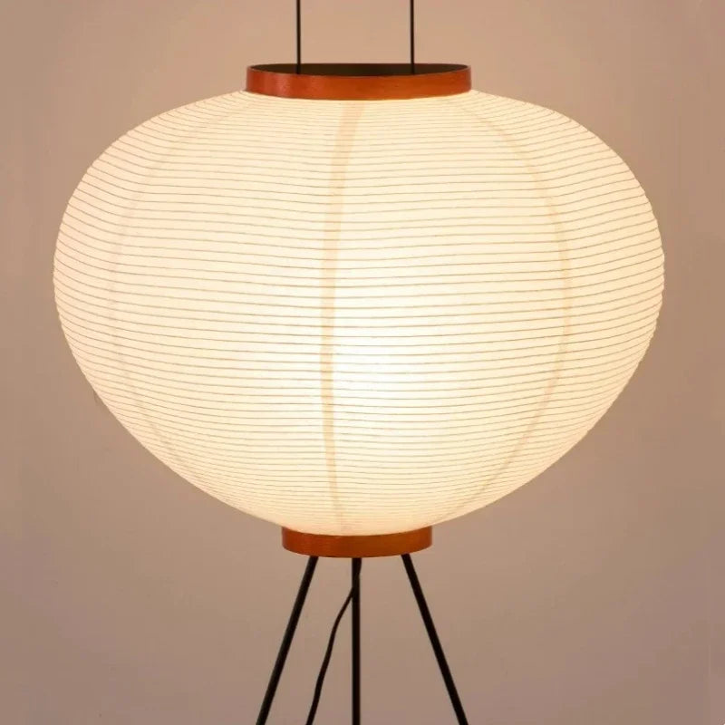 Vintage Nordic Wabi Sabi Rice Paper Floor Lamp