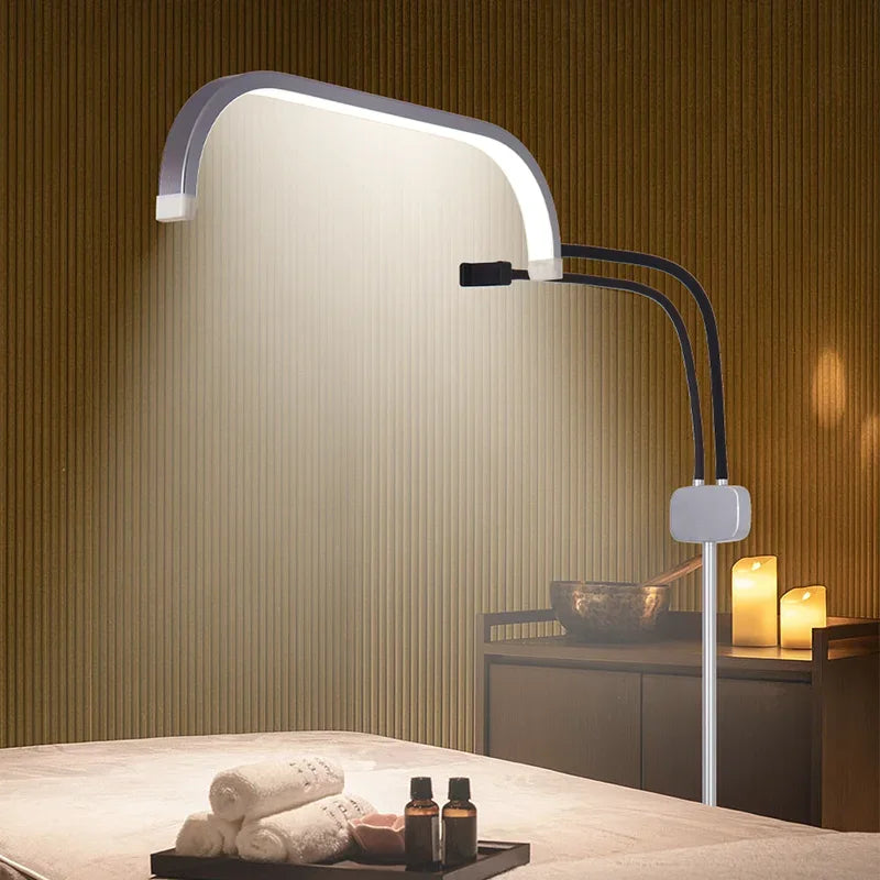 Adjustable LED Floor Lamp for Beauty and Aesthetic Salon
