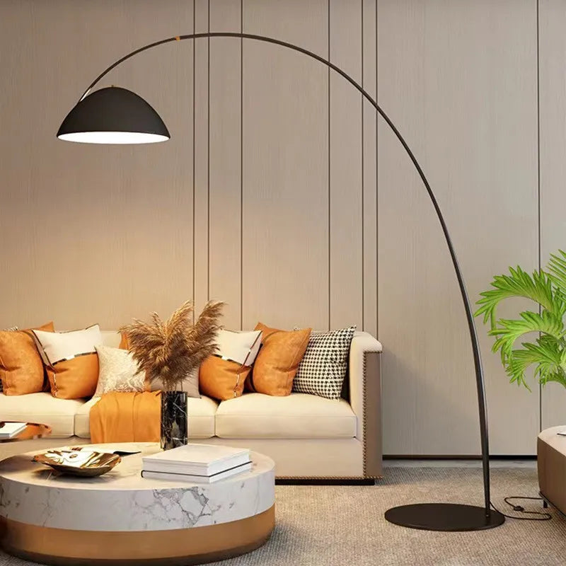 Modern Simple Arc Floor Lamp with Shade