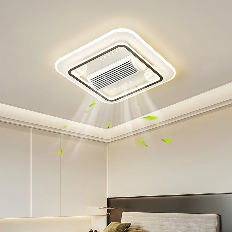Blade-less Ceiling Fan with Ultra-Thin Modern Lighting