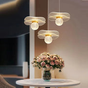 Custom LED Crystal Lotus Leaf Pendant Light