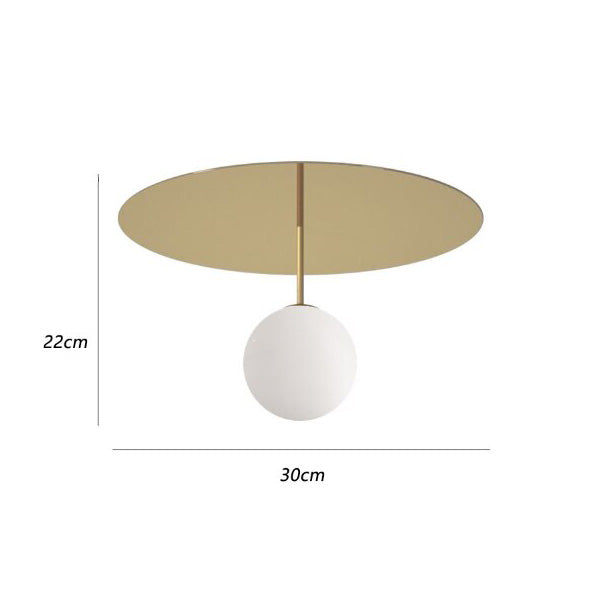 Modern LED Circular Ceiling Light with Pearl Accent - Auggie