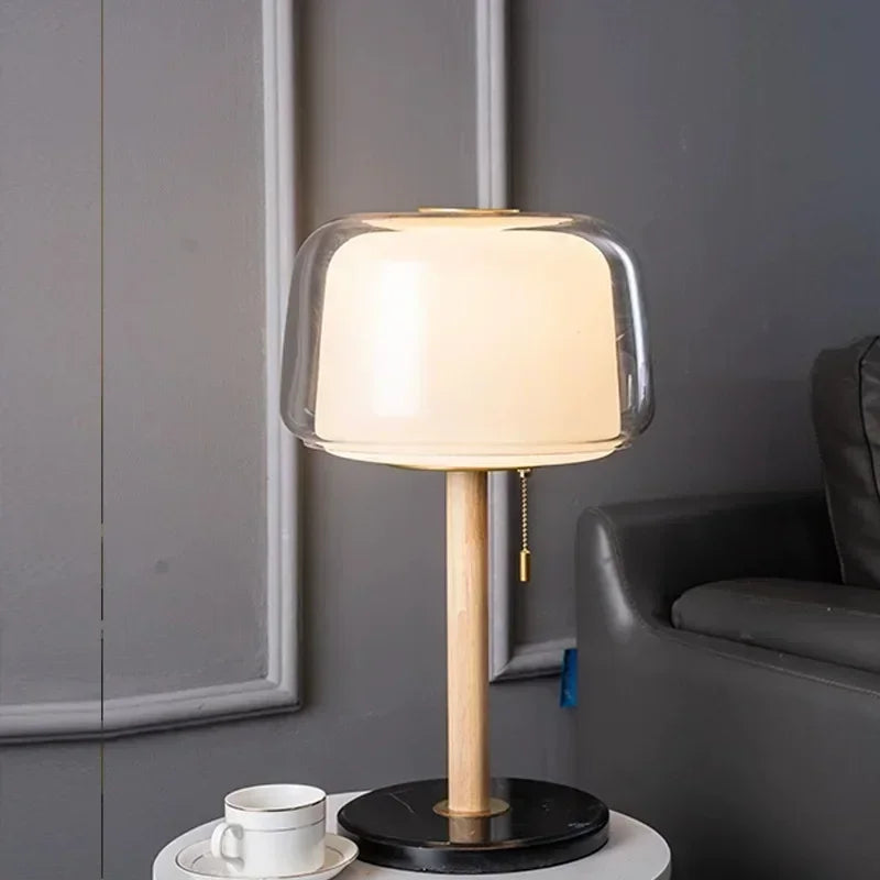 Modern High-End Glass Bedside Lamp