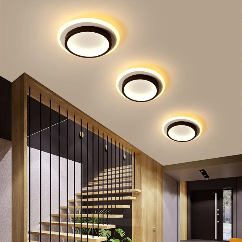 Modern LED Indoor Ceiling Light for Hallways, Stairs, and More