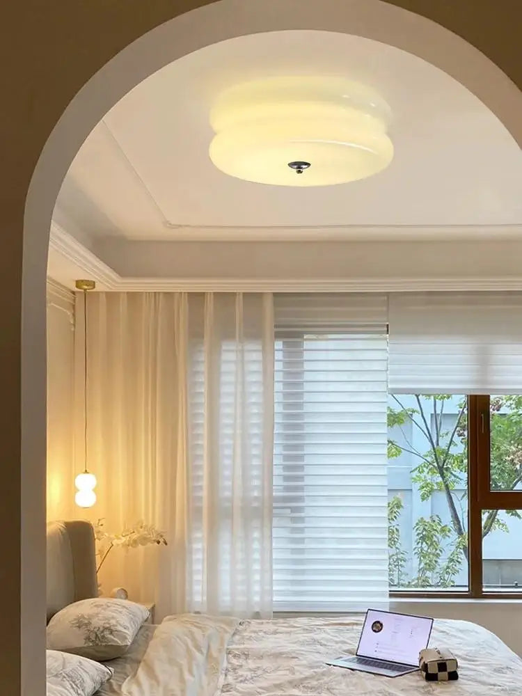 Modern Glass Ceiling Light - Vintage Style for Elegant Interiors