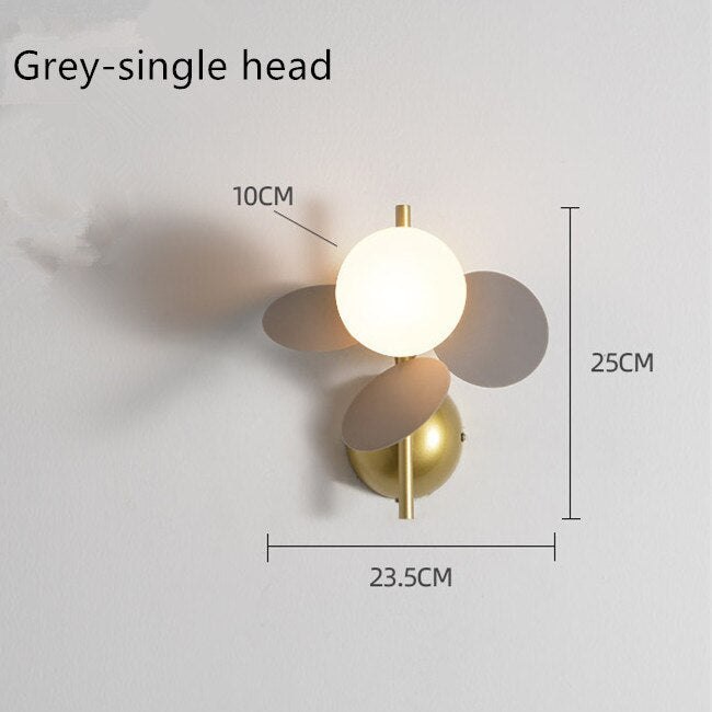 Modern Colorful Wall Light for Kids - Clover Design