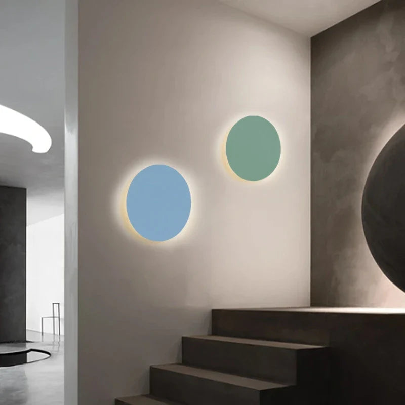 Modern Minimalist Colorful Iron LED Wall Sconce