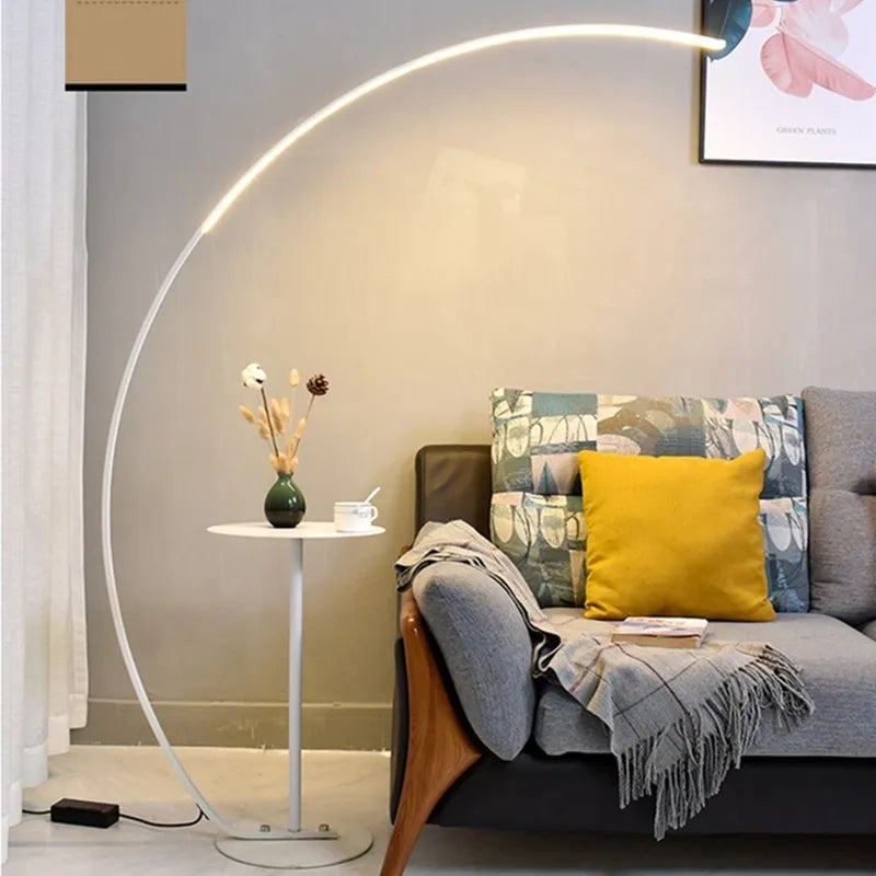 Modern Arc-Shaped LED Floor Lamp