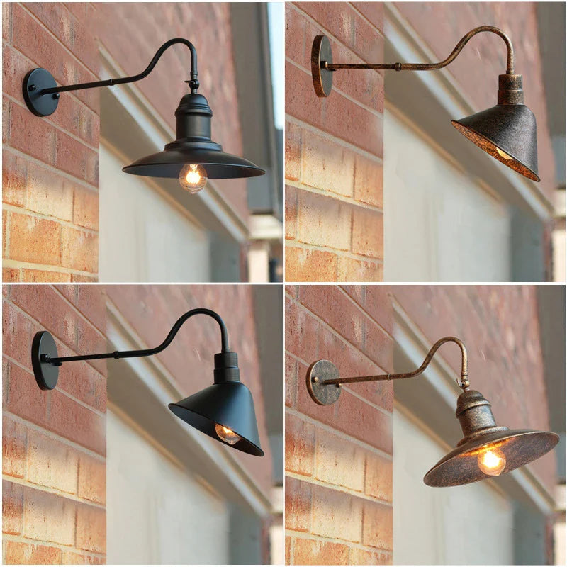 American Outdoor Industrial Wall Sconce