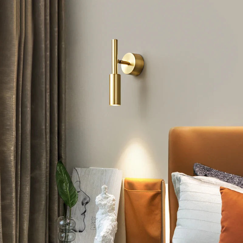 Industrial Copper Bedside Lamp for Creative Reading