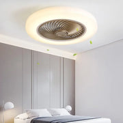 Minimalist Ceiling Fan with Dimmable Remote Control and LED Light
