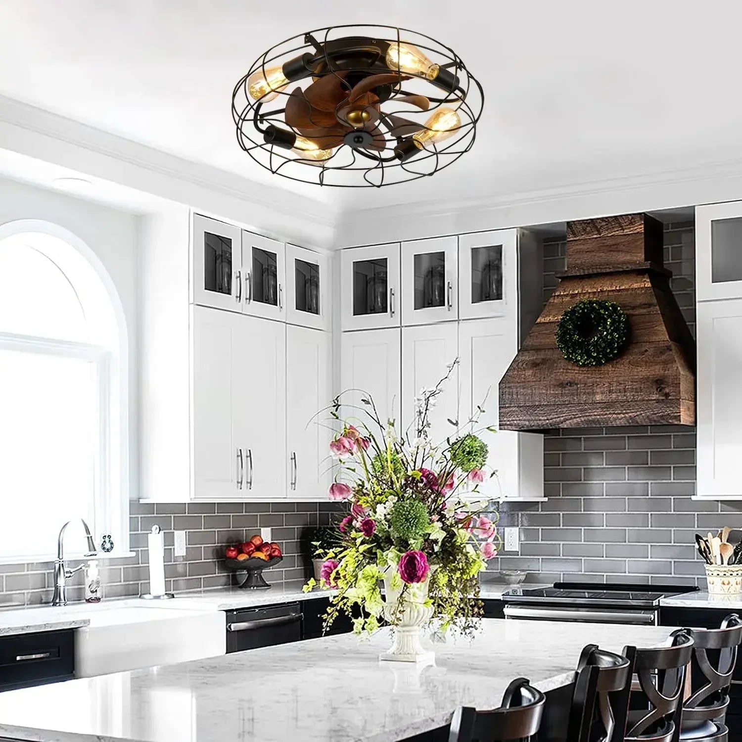 Ceiling Fan Light Fixture with Remote Control