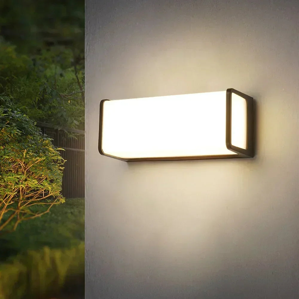 Modern Waterproof LED Outdoor Wall Sconce for Balcony, Garden, and Porch Lighting